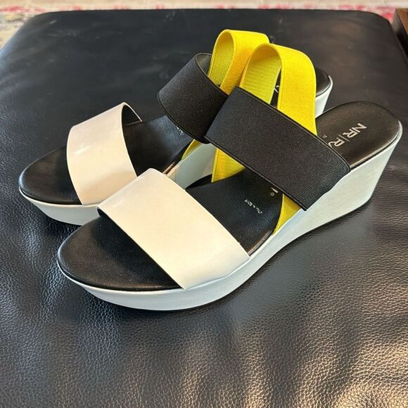 NR Rapisardi Lisa Patent Leather Platform Wedge Sandals EU 40 US 9 - Picture 3 of 7